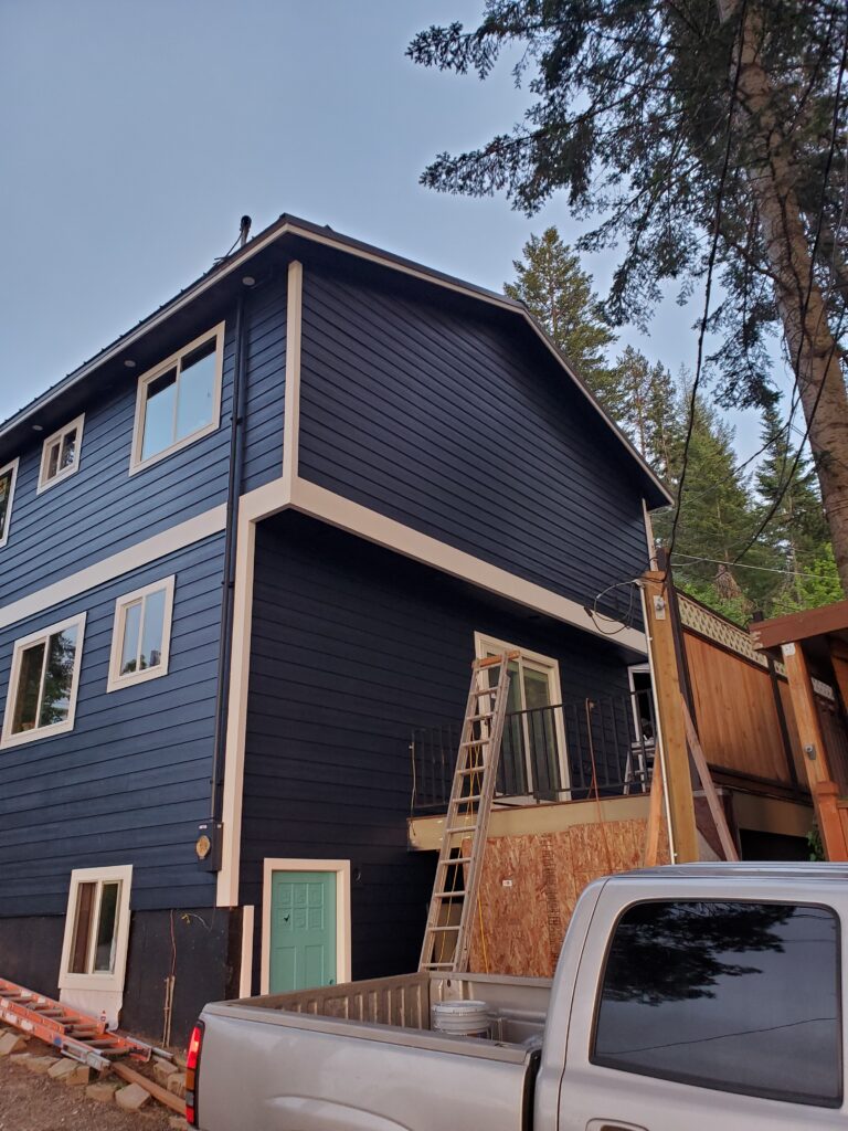 dark exterior paint